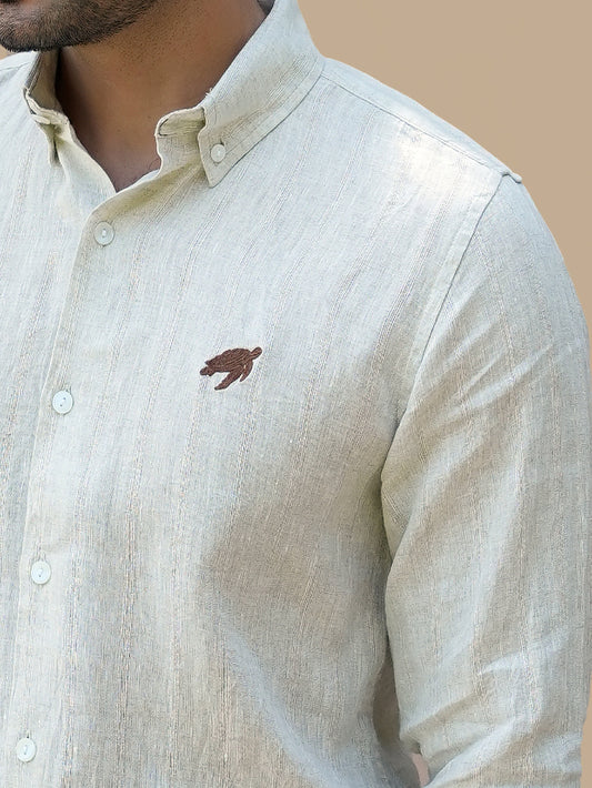 Linen Regular Fit Cedar Husk Shirt